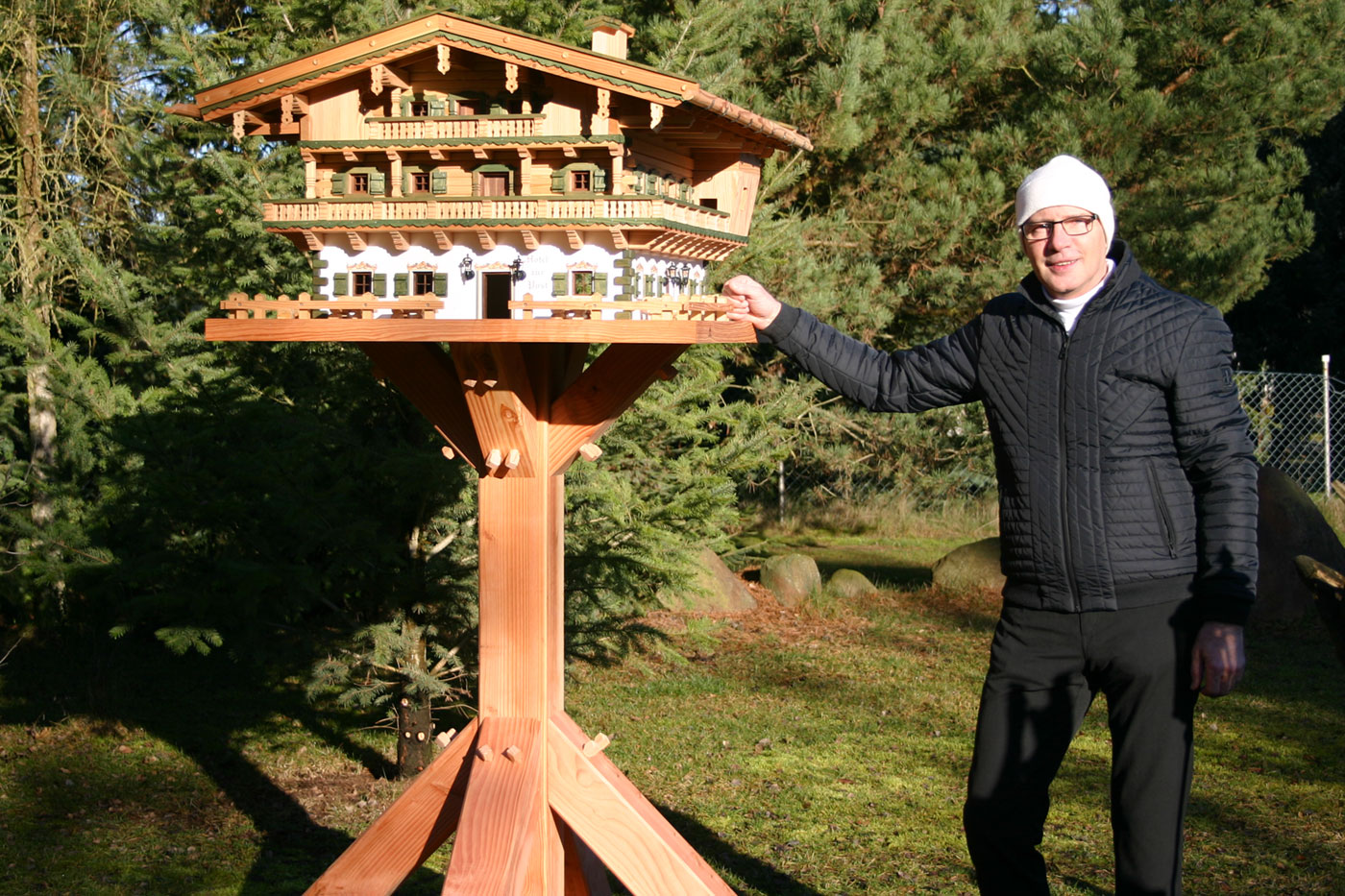 Hotel zur Post - Das ist der Erbauer (Er ist 1,85m groß)