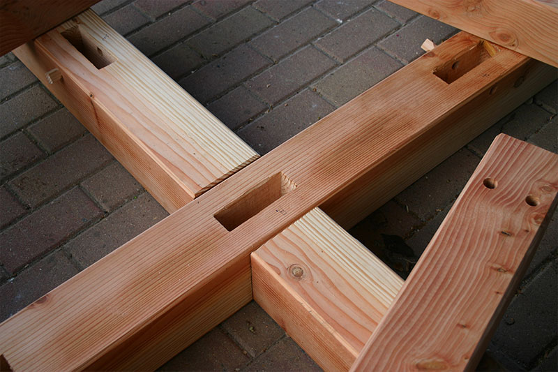 Hotel zur Post - Der Ständer vor der Montage