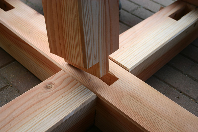 Hotel zur Post - Auch der Stamm ist mit einem Zapfen gefertigt